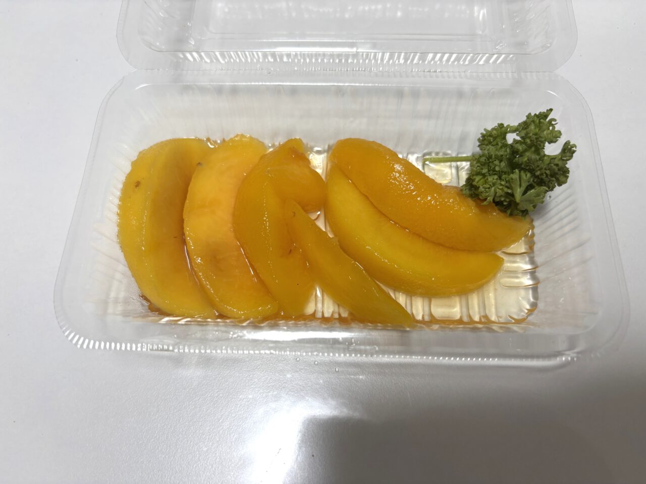 黄桃のキャラメリゼ　実食